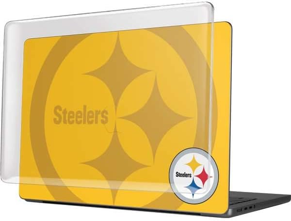 Skinit Case + Skin Compatible with MacBook Pro 14in (2021) - Officially Licensed NFL Pittsburgh Steelers Double Vision Design