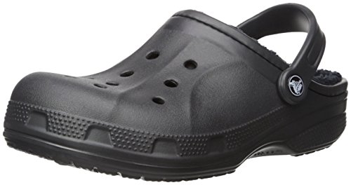 crocs Unisex Winter Clog Mule, Black/Black, 10 US Men / 12 US Women
