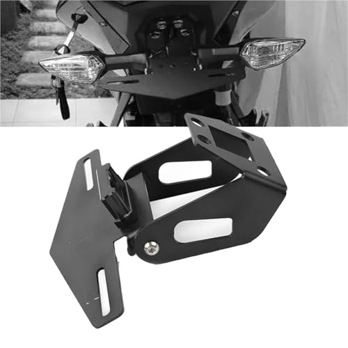 Support de plaque d'immatriculation moto pour Kawasaki Z250 et Z400 de 2019 à 2025