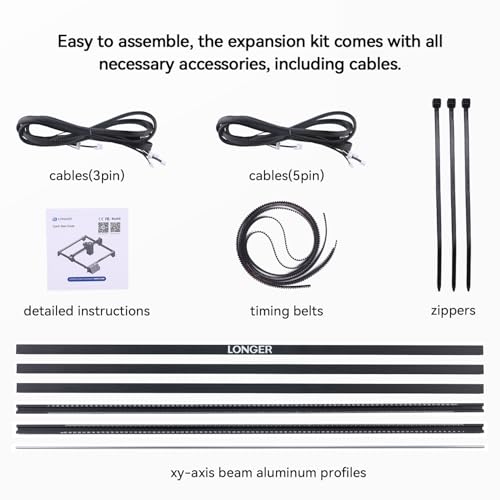 Image of LONGER Ray5 Laser Engraver Accessories - X Y-Axis Extension Kit,850x850mm