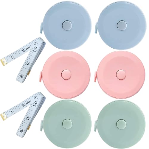 Body Measuring Tape, 8 Pack Tape Measure, 60 Inch Retractable Dual Side Mini Measuring Tape for Body Measurements, Sewing, Handwork, Crafts, Tailor