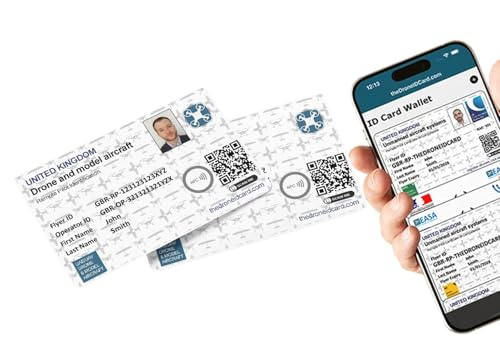 Drone Flyer/Operator ID Card + 5 Operator ID Stickers + NFC Functionality + FREE Digital Flyer Operator ID Card