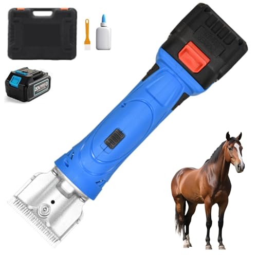 Tondeuse à chevaux sans fil cisaille équine avec batterie kit complet 6 vitesses