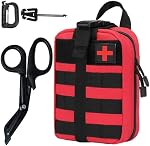 Poche médicale tactique vide, 1000D Nylon Molle Ifak Pouch Rip Away, Utilitaire de Pouch pour le camping Voyage en plein air