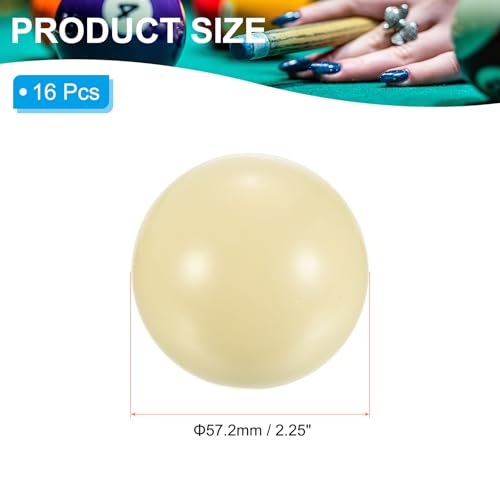 Bola de billar PATIKIL de 2-1/4": set de 16 bolas reglamentarias para salas de juegos 2