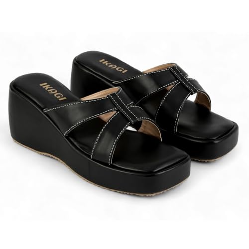 Image of IKAGI Women's Wedge Heel Sandals | Comfortable Fashion Platform Wedges