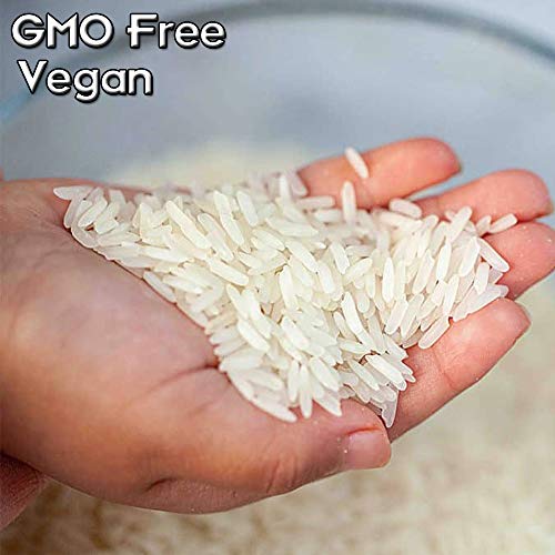 Golden Organic White Jasmine Rice Premium Quality | Non-Gmo Gluten-Free 100% Authentic Naturally Fragrant Sweet Flavorful | Extra Long Grain From Thai Hom Mali Halal - 32 Oz (2 Lbs) #TOP3