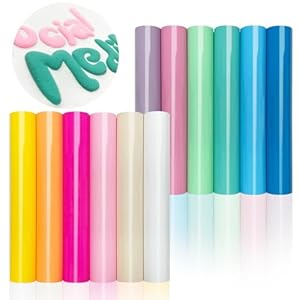 12Pcs DUEUIOE Puff Vinyl Heat Trans...