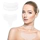lasuroa 4 Stück Faltenpads für Brust und Hals, Transparent Anti Falten Silikon Pads Dekolleté Anti-Aging-Schönheitszubehör für die Glättung der Haut von Frauen