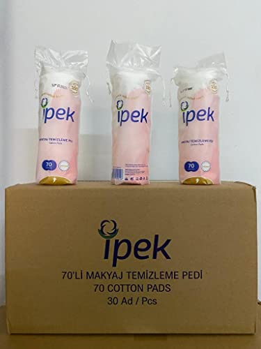 Makyaj Temizleme Pamuğu, 70 Adet x 30 Paket
