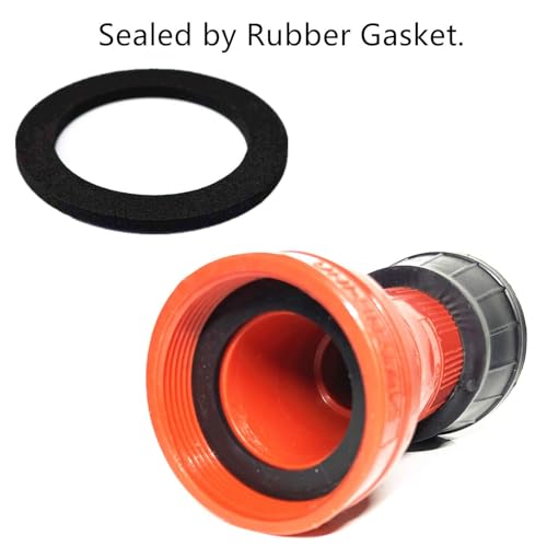Image of SAFBY Fire Hose Nozzle Thermoplastic Fire Equipment Spray Jet Fog (1.5 inch NPSH /NPT)