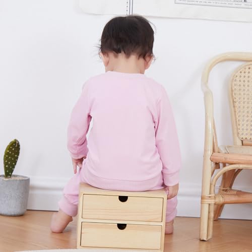 WZTYYDS Toddler Baby Girl Fall Winter Clothes Bear Embroidered Long Sleeve Sweatshirt Pants Outfits Set 2Pcs Sweatsuit4