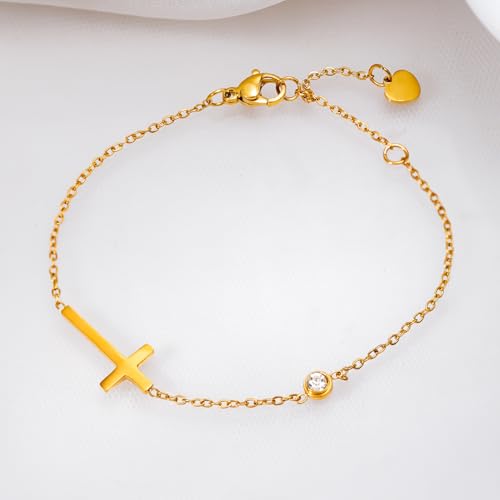 Image of Rubans Demi Fine Stainless Steel Bracelet Waterproof Gift for Women & Girls