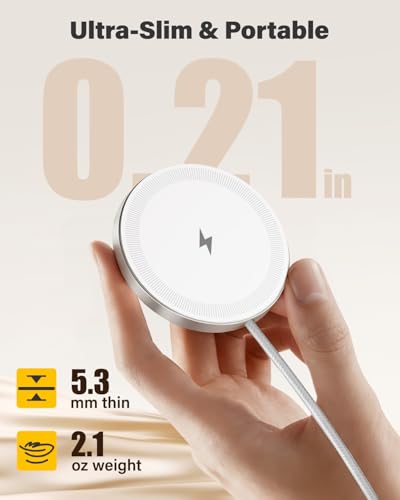 6FT Magnetic Wireless Charger Charging Pad - image 8