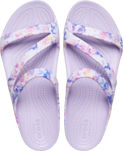 Image of Crocs Women Kadee II Tie Dye Graphic Sandal