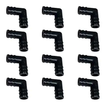 KP Kool Products 3/4 inch Elbow Connector for 3/4 PVC Pipe I Plastic Tube I Plastic Pipe Fitting I Plastic Water Fitting (12 Pack)