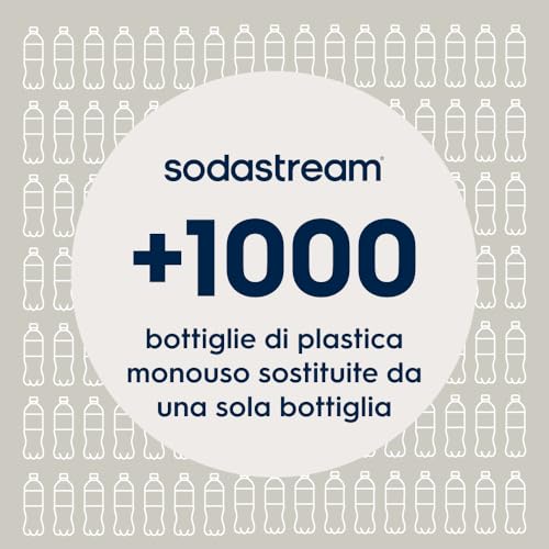 SodaStream Fizz & Go - Borraccia Sabbia per bevande frizzanti in acciaio con doppia parete isolante da 0,9 l,mantiene le bevande calde o fredde per 12 ore, compatibile con macchine per acqua frizzante - Immagine 5