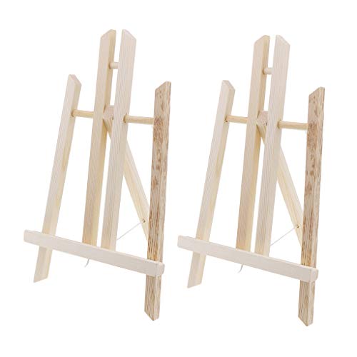 gazechimp 2x 30cm Artista Kid Foldable Wood Tabletop Cavalete Display Canvas Picture Photo