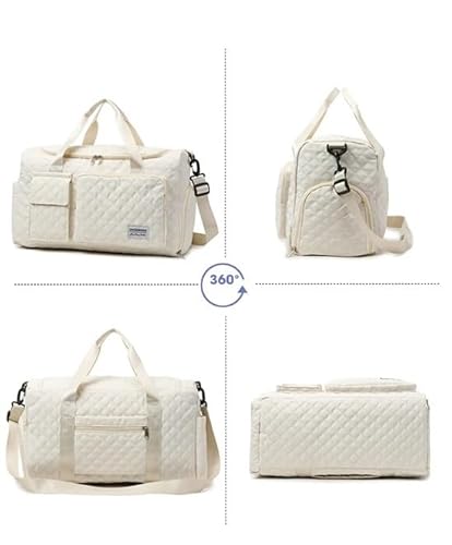 Bolsa de Viagem Esportiva Feminina, Grande Capacidade, Compartimento com Zíper (preto)