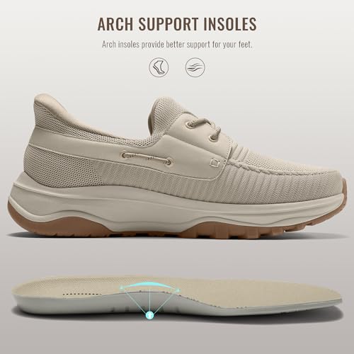 Slip On Shoes for Men Orthopedic Walking Shoe with Arch Support Hands Free Loafers Casual3