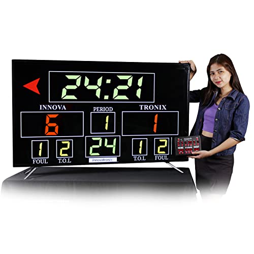 Innovatronix Electronic Basketball Scoreboard - Ebs Mini - Controller With 8 Meters / 26 Feet Hdmi Cable And Dc 5V Power Supply - Used For Basketball, Volleyball, Wrestling And More | Tv Not Included #TOP22