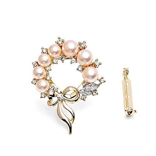 Broche hijab boucle en cristal et finitions pierre prestige