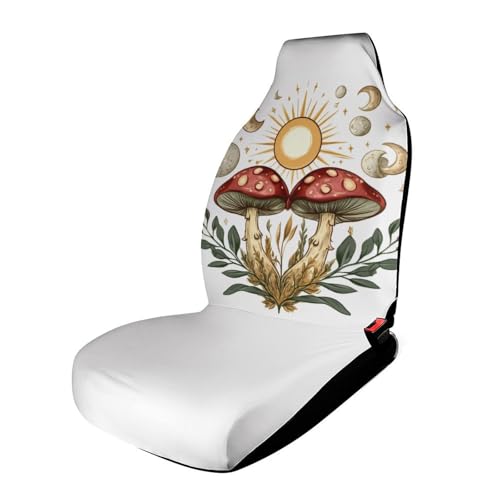 Mushroom Car Seat Covers Universal Car Front Seats Protector Auto Interior Accessories 1PCS