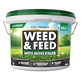 Jarder Weed and Feed Lawn Treatment 3kg - Kills Weeds and Moss in Lawns - Boosts Grass Growth and Colour - Nutrient Rich Lawn Feed Granules