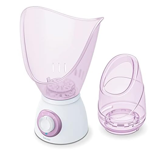 Beurer FS 60 Sauna facial, vaporizador facial para el cuidado cosmético del rostro, abre los poros e hidrata, vapor calmante, también apto para aromaterapia e inhalación