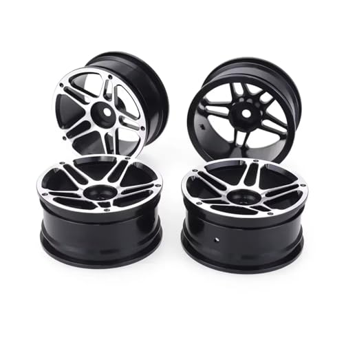 RC�z�C�[���n�u For Hsp For Tamiya For Hpi For Kyosho For Sakura 110 1/10 �I�����[�h �h���t�g�J�[ 4�� 52MM �A���~���� ���^���z�C�[���n�u 1.9�C���` �N���C���J�[�z�C�[������(Blac