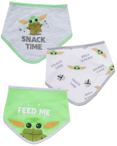 Image of STAR WARS Baby Boys' Bandana Bibs 3 Pack Set for Feeding, Teething, and Drooling