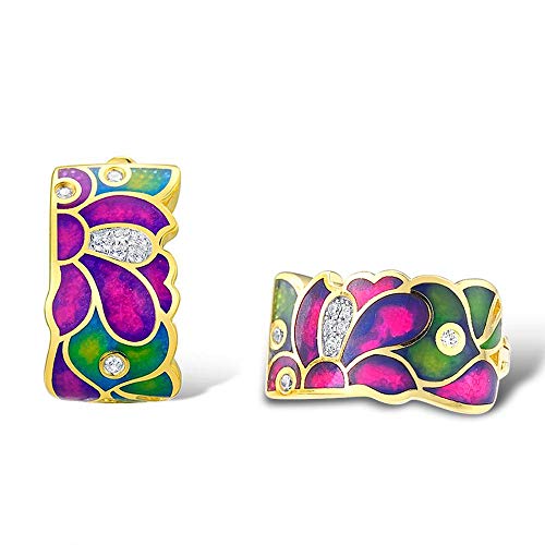 Boucles d'oreilles à fleurs le cadeau idéal avec pierres de zircone - 5