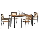 【Restauration en extérieur améliorée】 Cet ensemble moderne rend les apéros en plein air super agréables avec son design chic. Ses lignes épurées créent une ambiance actuelle, offrant un coin sympa pour dîner avec tes amis et ta famille. Fait de matériaux résistants, il promet un bon moment et un confort optimal avec ses chaises en poly rattan, parfait pour savourer chaque instant.