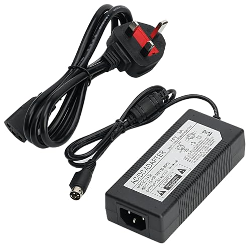 24V 2.5A Scanner Thermal Adapter Charger Compatible With Epson C825343 Receipt Printers Power Supply Tm-290ii Ps179 PS-180 PS-170 Ps180 Ps179 Pc-180 Ps-150 PSA242 C32C825343 M159A M159B M235A