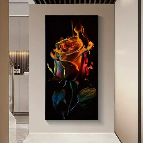 Art moderne affiches sur toile de fleurs roses de qualité supérieure