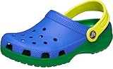 Crocs Kids Classic Retro Sport Clogs, Blue Bolt, 12 Little Kid