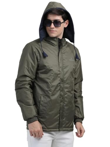 Image of Men's Waterproof Winter Jacket | Reversible & Removable Hood | 99% Water-Resistant | Heavy-Duty Warm Jacket with 4 Pockets