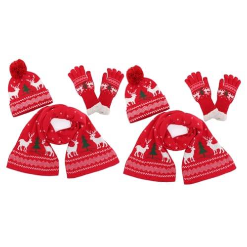 Set de bonnet écharpe et gants tricotés pour vos randonnées et sorties en plein air