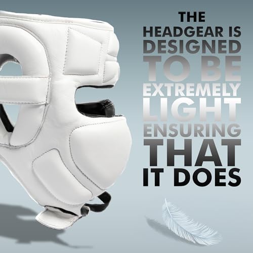 Image of HIT N MOVE Air Armor Precision Boxing Headgear - Lightweight & Protective Headgear for Men and Women in MMA, Kickboxing, Muay Thai, Training & Sparring and Combat