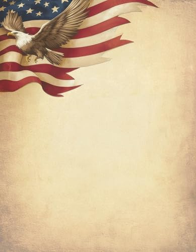 Papier du 4 juillet patriotique pour vos invitations de fête américaine et menus de barbecue