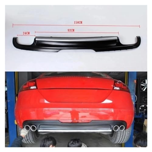 Difusor de parachoques trasero OZCCH compatible con Audi TT 8J estándar 2008-2010 4