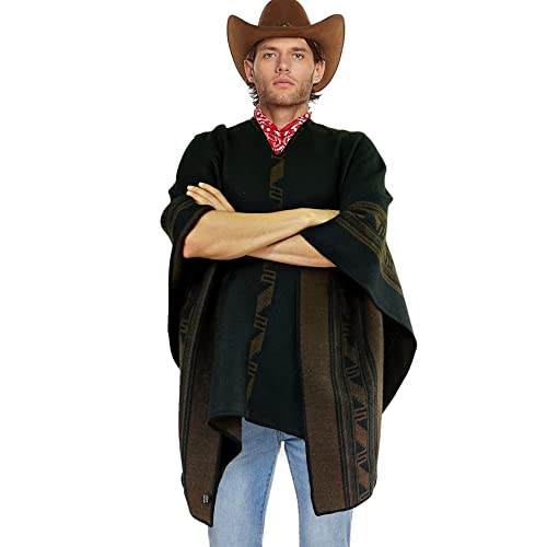 Image of Alpaca Poncho Men Ponchos Adult Wool Poncho Men Pancho Men Mens Poncho Cloak