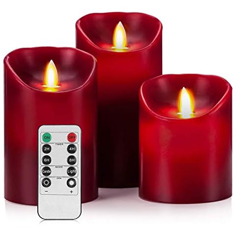 Conjunto de 3 velas LED sin llama con mando a distancia Cover
