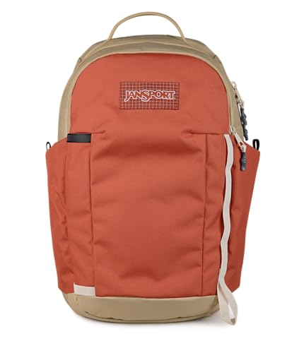 Image of JanSport 26L All Around Pack - 15 inch Laptop Sleeve, Dune Red | Versatile Rucksack w /Hydration Sleeve, Reflective Accents & Safety Whistle