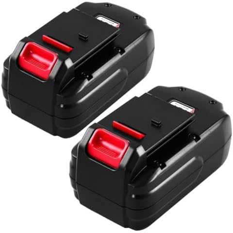 2-Pack [Upgraded to 3600mAh] High Capacity Ni-Mh PC18B Replacement Battery Compatible with Porter Cable 18V Battery PCC489N PC18BLEX Tools Compatible with Porter Cable Charger PCMVC PCXMVC(Red) Cover