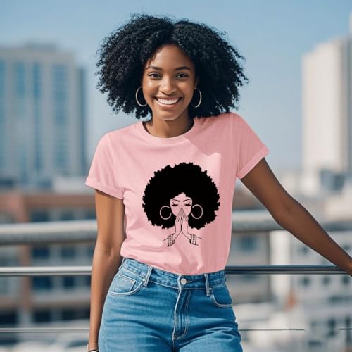 Image of Black History Shirts Black Graphic tees for Men and Women, Magic Fashion Afro American Natural Hair Vintage Melanin T-Shirts