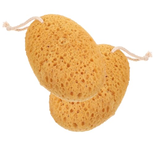 JOINPAYA Esponja Exfoliante para Ducha Corporal 2 Unidades Esponjas de Baño Multiusos Textura Porosa Masaje Suave y Alta Absorción para Limpieza y Cuidado Piel