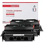  NOPAN-INK - Toner x2 64016HE (Noir X2) - Compatible pour Lexmark Optra T 640 640 DN 640 N 642 T 640 640 DN 640 N 642 642 DN 642 N Le