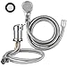 Homaisson Beauty Salon Shampoo Sink Bowl Faucet and Sprayer Kit, Leak-Proof Shampoo Bed Faucet with Metal Hose, Hot and Cold Mixer Tap Sprayer Set for Hair Beauty Salon