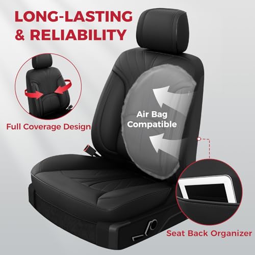 FREESOO Leather Seat Covers for F150